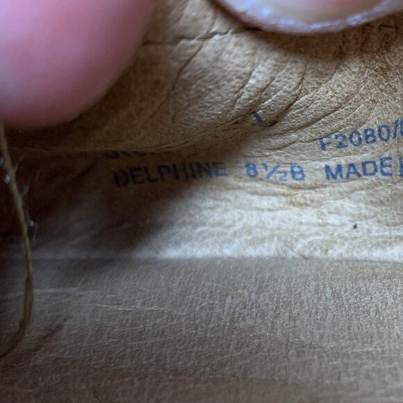 Coach Delphine Ballet Flats Womens 8.5 Slip On Buckle Pink Brown Leather - Picture 7 of 8